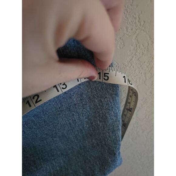 Y2k Levis Blue Denim Classic Red Tab Handmade Purse Shoulder Tote Bag 15"x12" - Picture 5 of 6